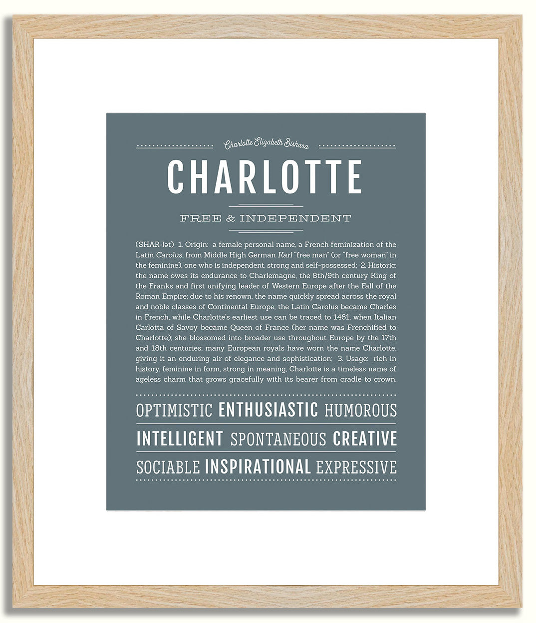 Charlotte | Name Art Print