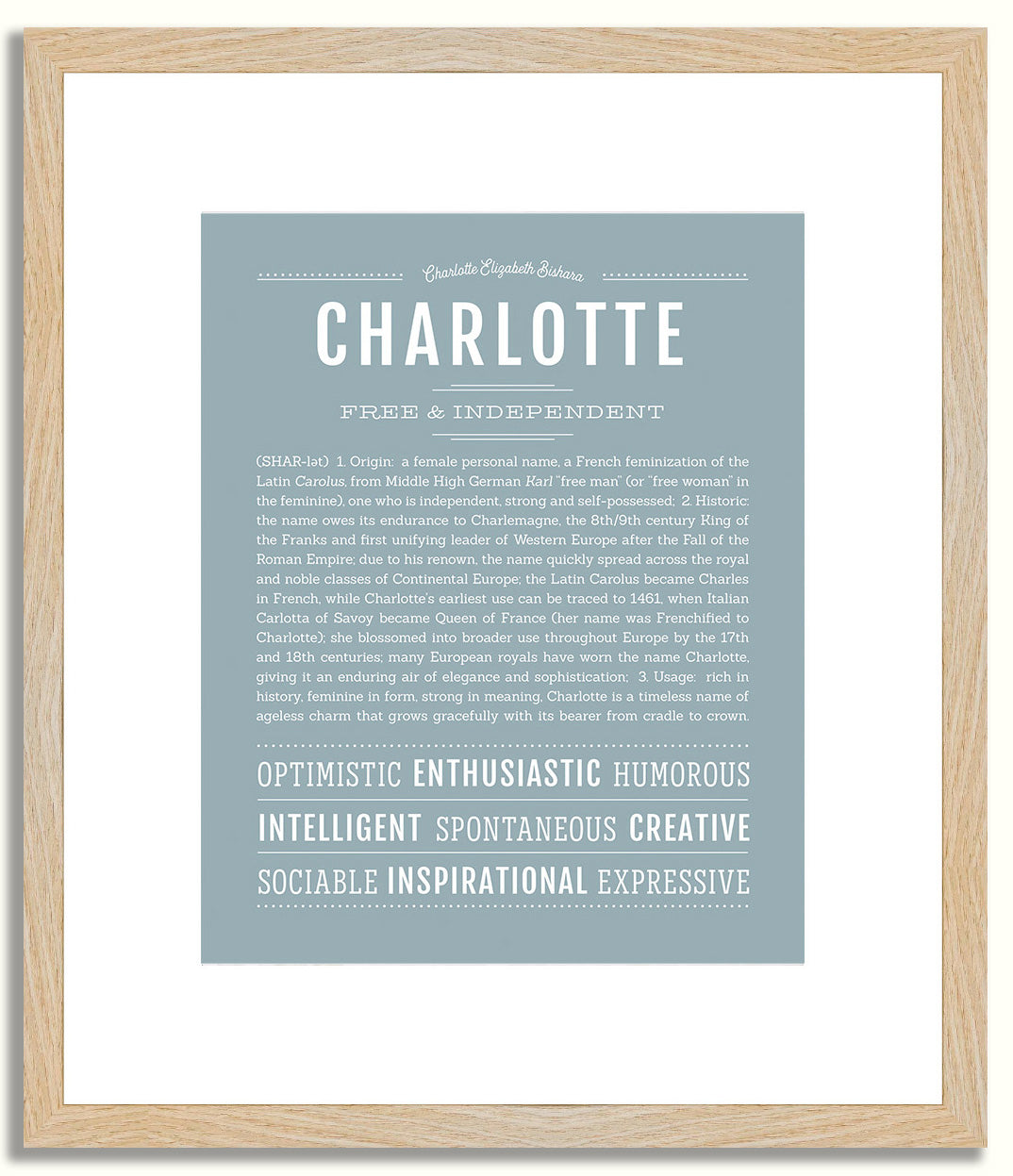 Charlotte | Name Art Print