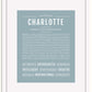 Frame Options | Powder Blue | Black Frame, Matted