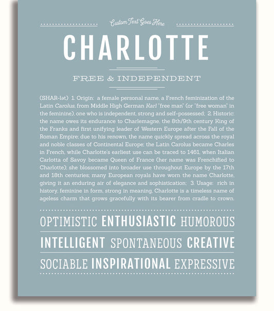 Frame Options | Powder Blue | White Frame, Matted