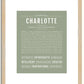 Charlotte | Name Art Print