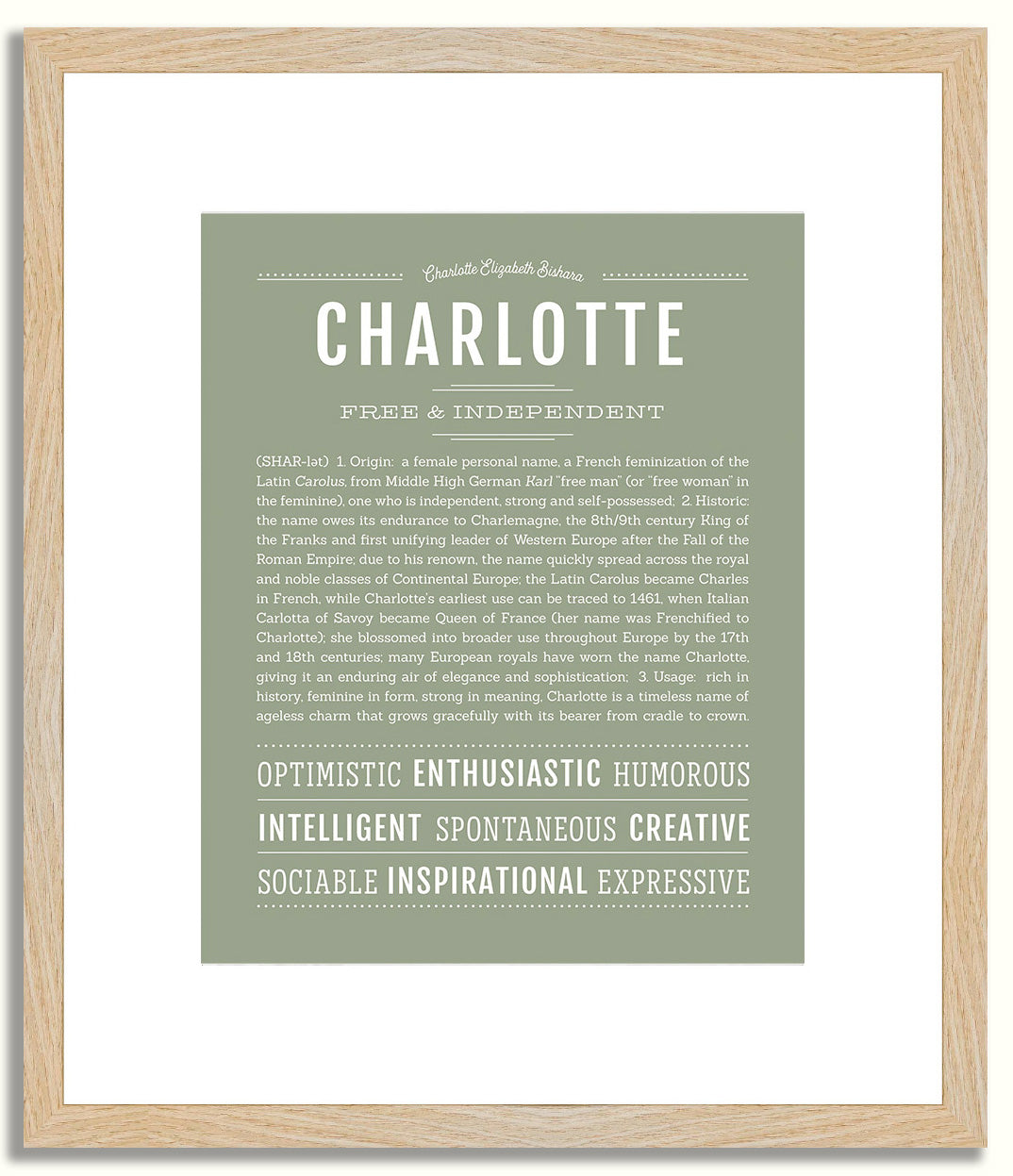 Charlotte | Name Art Print