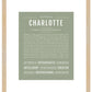 Charlotte | Name Art Print