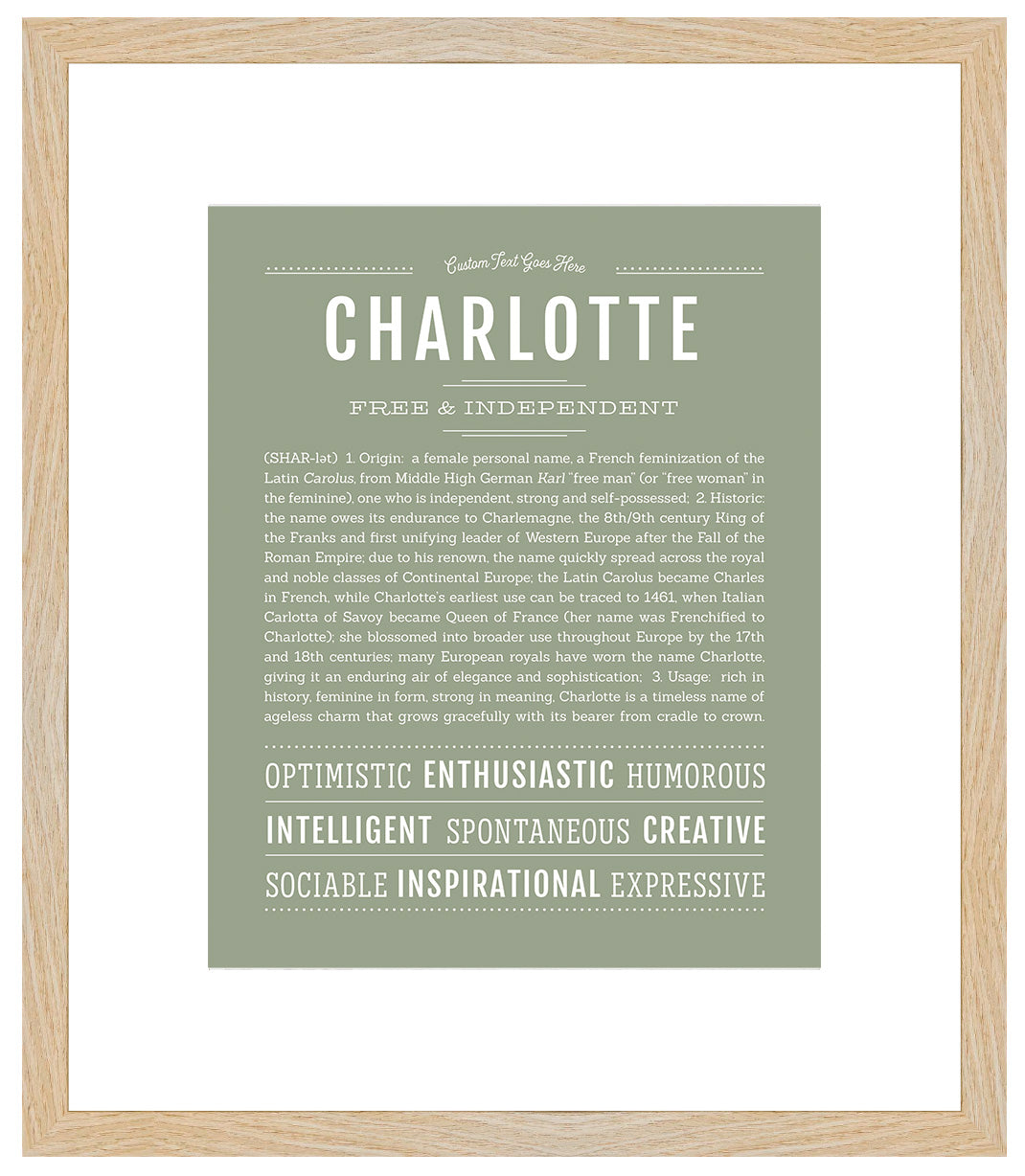 Charlotte | Name Art Print