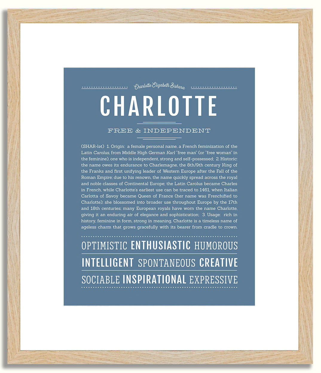 Charlotte | Name Art Print