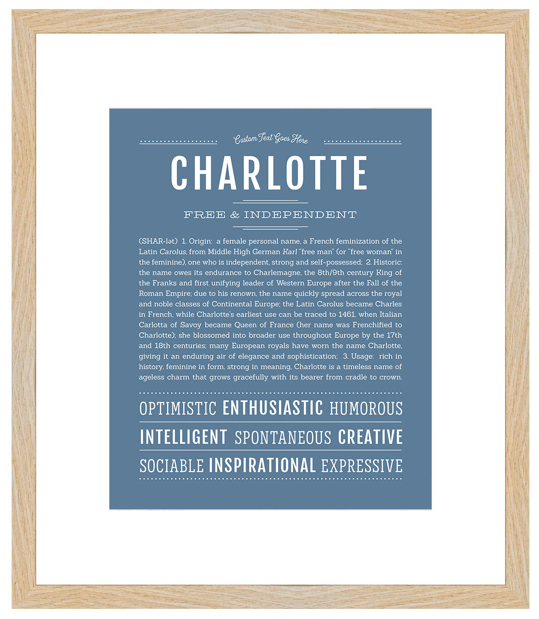 Charlotte | Name Art Print