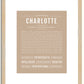 Charlotte | Name Art Print