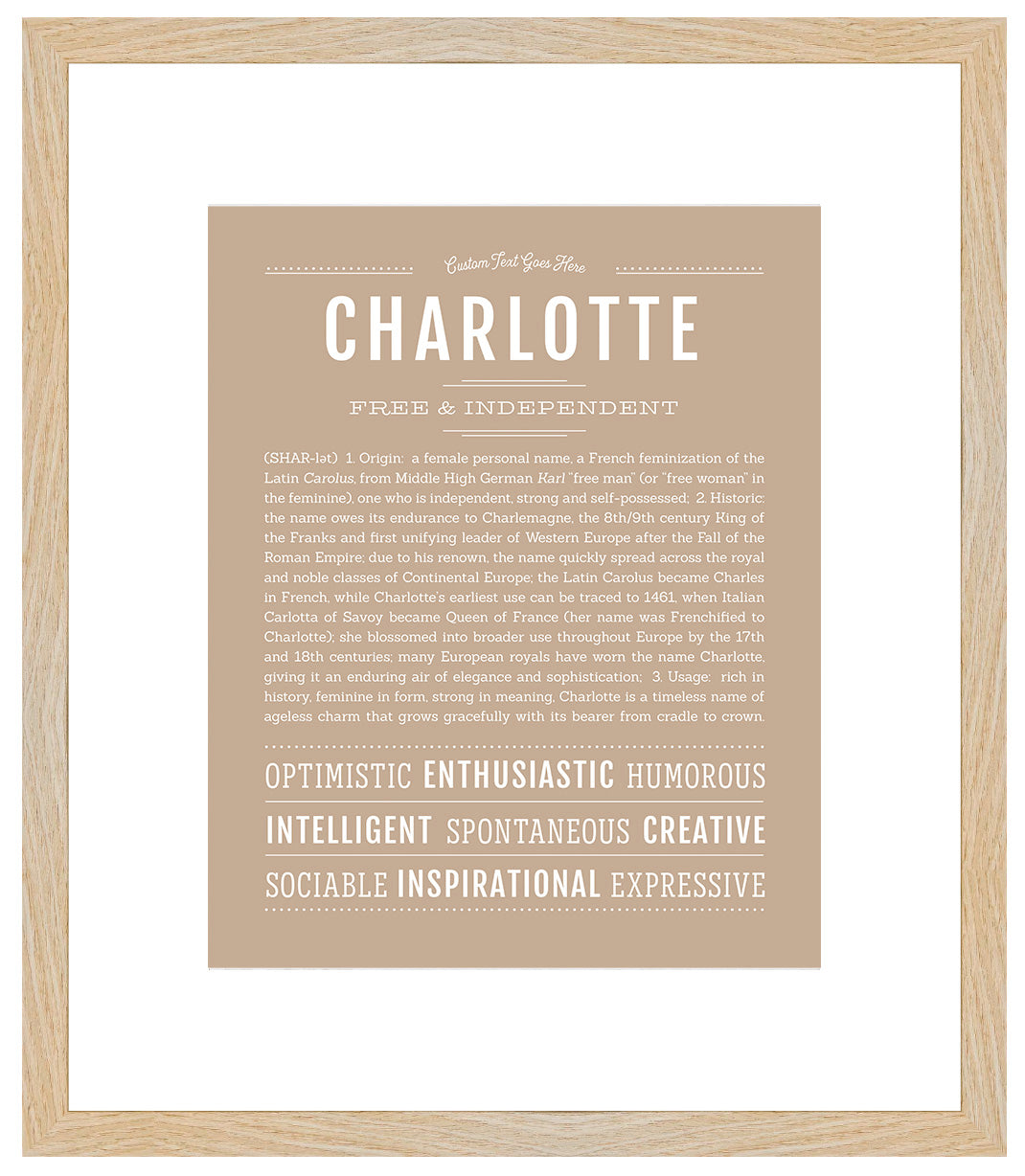 Charlotte | Name Art Print