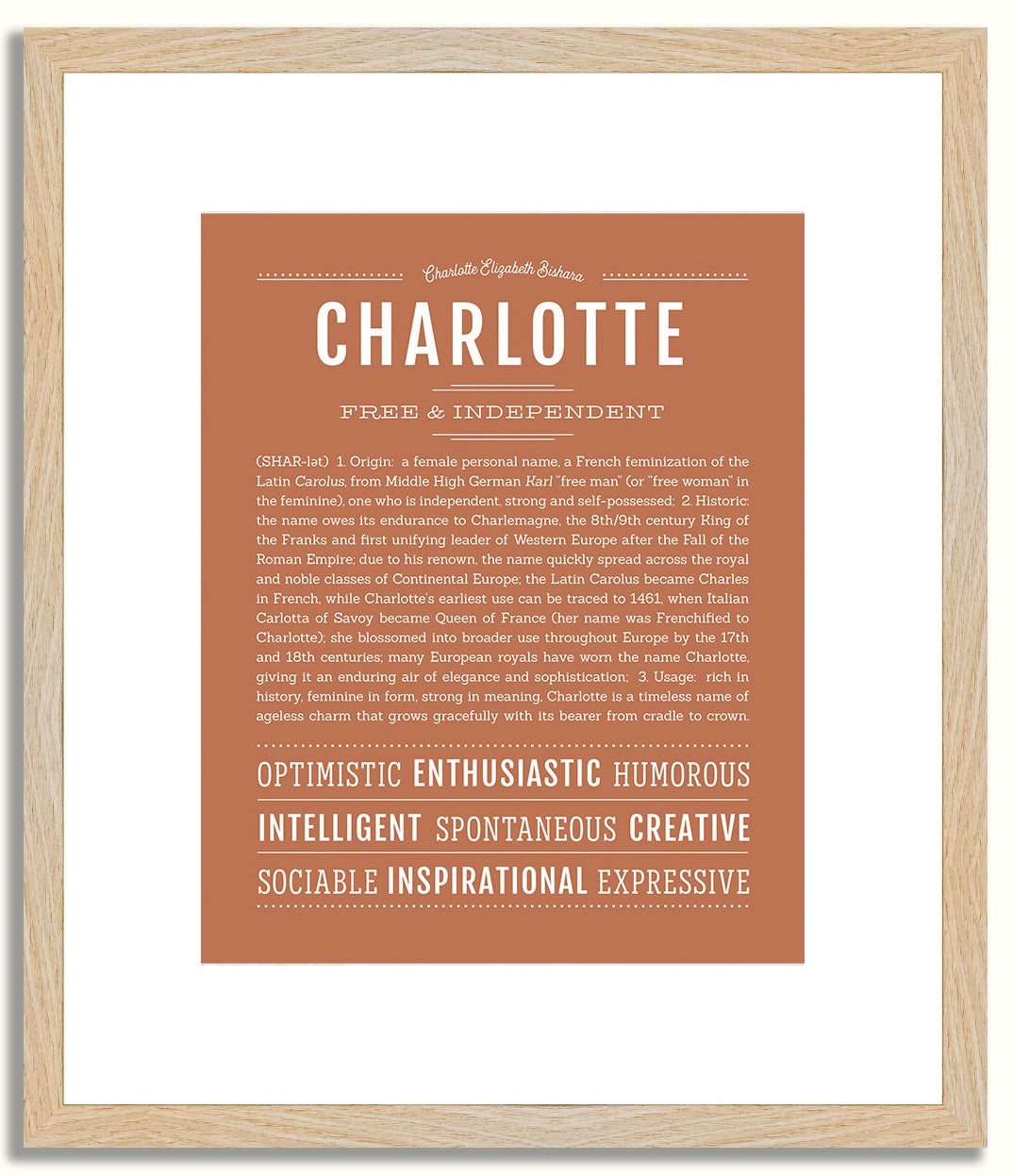 Charlotte | Name Art Print