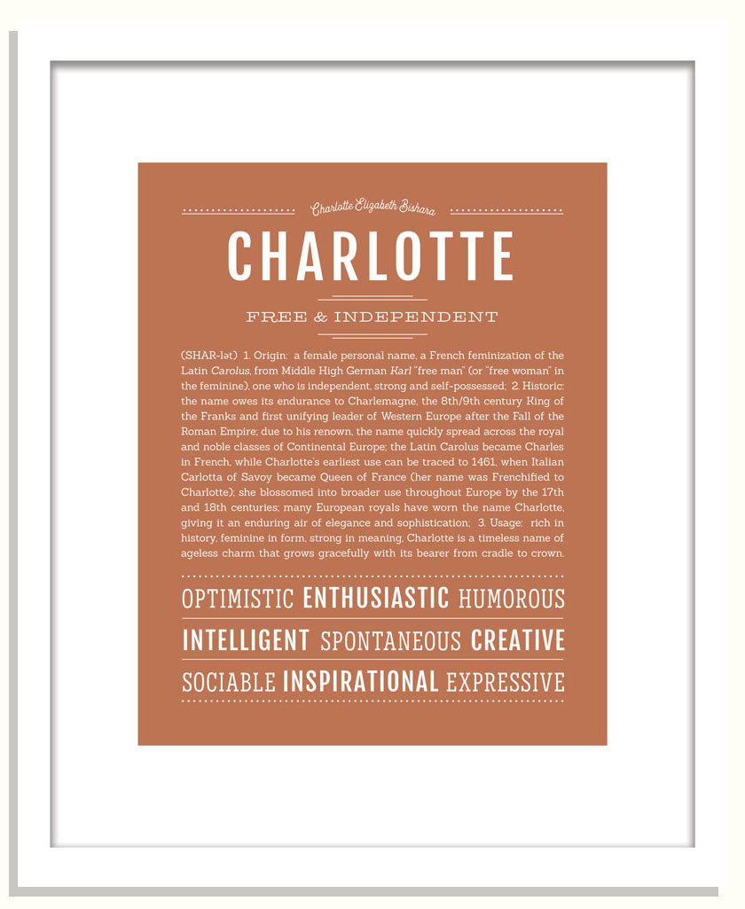 Frame Options | Terra Cotta | Black Frame, Matted