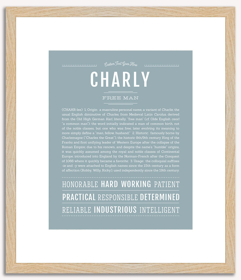 Charly (male) | Name Art Print