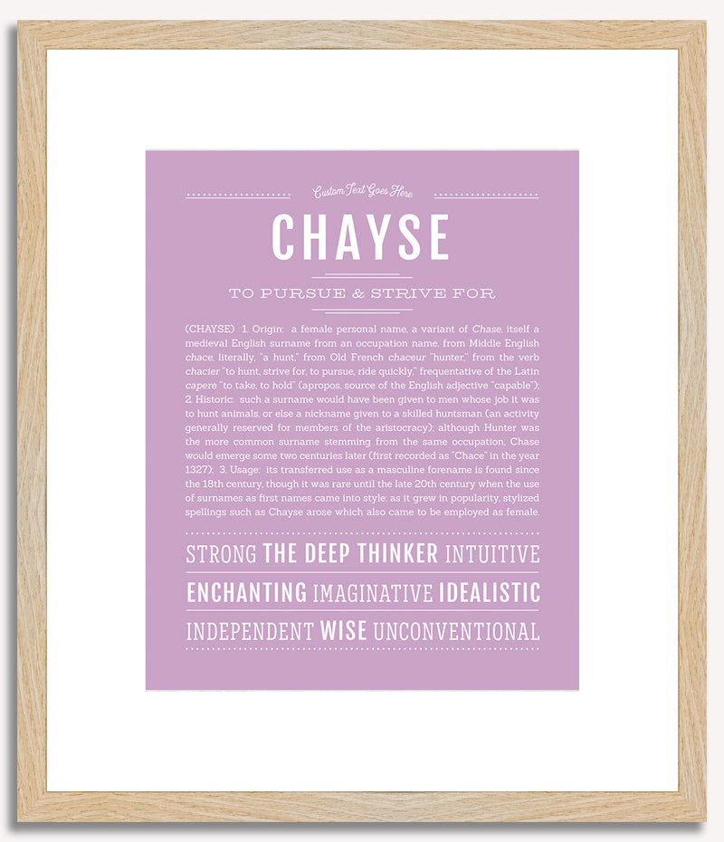 Chayse (female) | Name Art Print