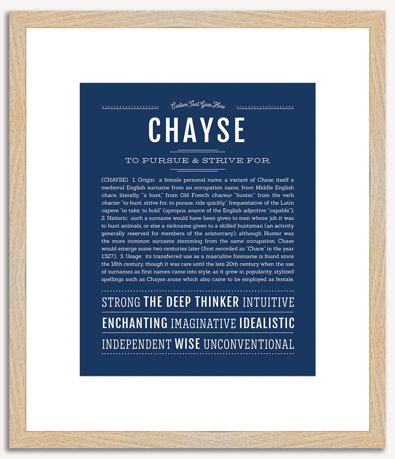 Chayse (female) | Name Art Print