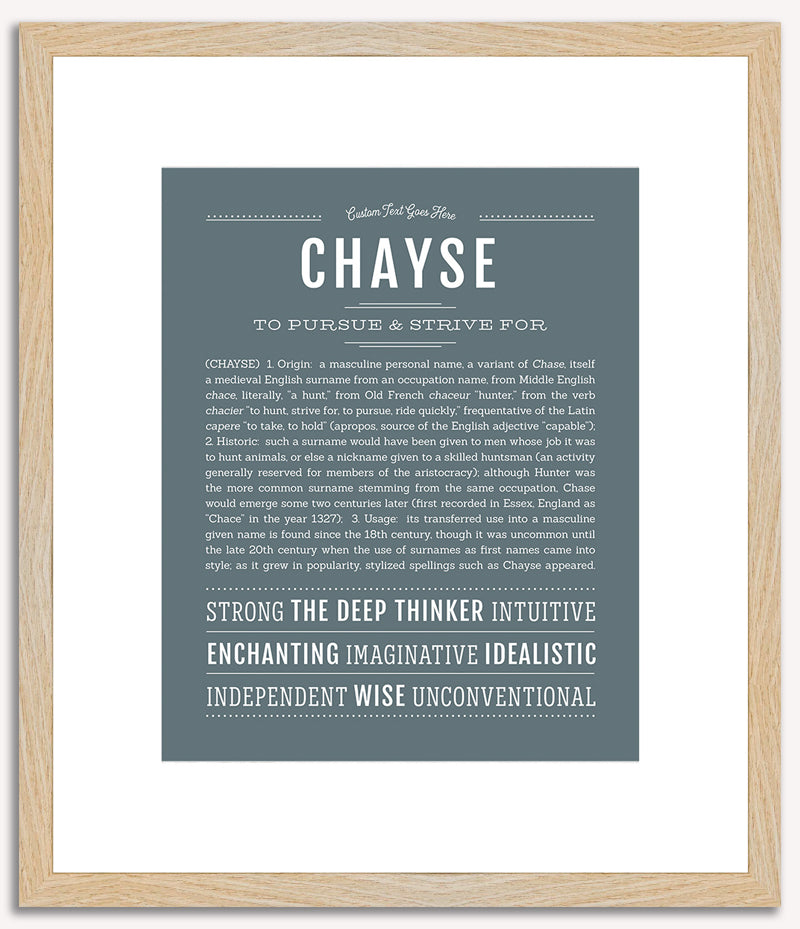 Chayse (male) | Name Art Print