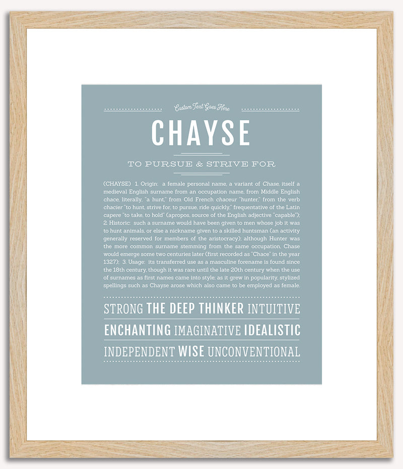 Chayse (female) | Name Art Print