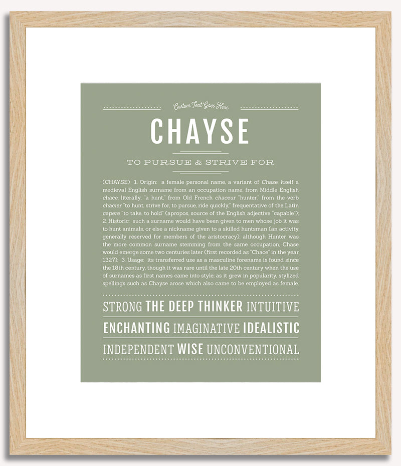 Chayse (female) | Name Art Print