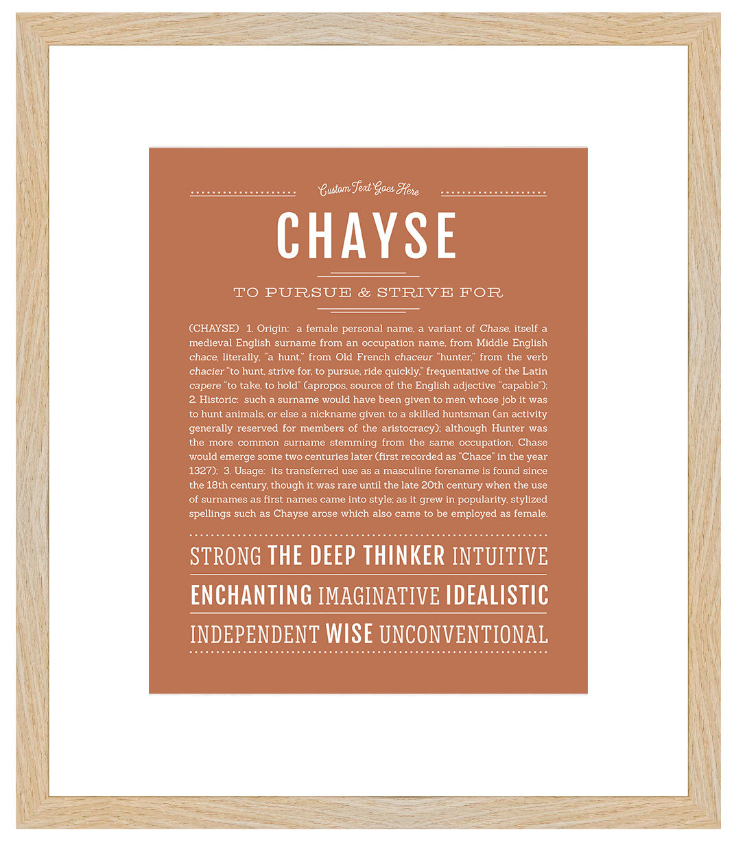 Chayse (female) | Name Art Print