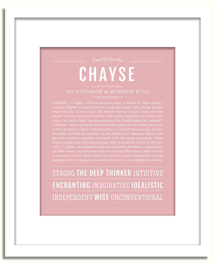 Frame Options | Dusty Rose | White Frame, Matted