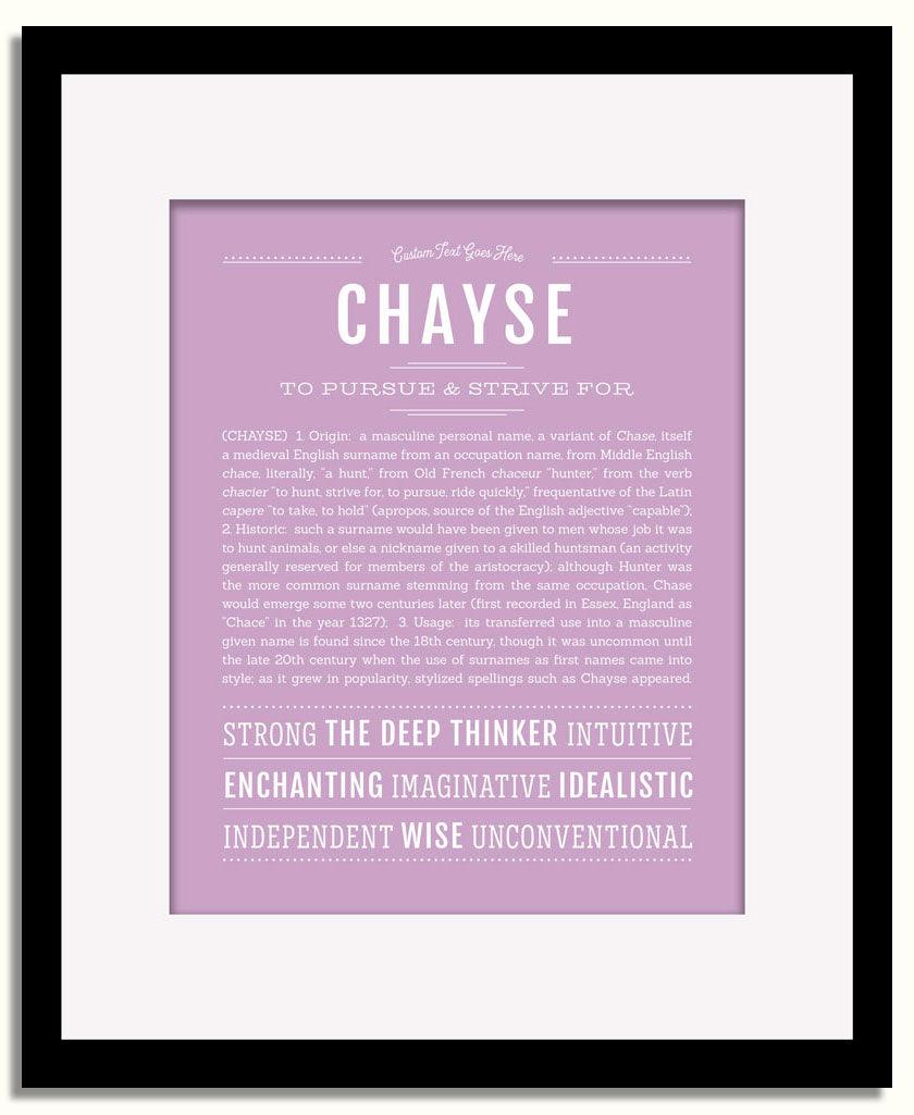 Frame Options | Lilac | Black Frame, Matted