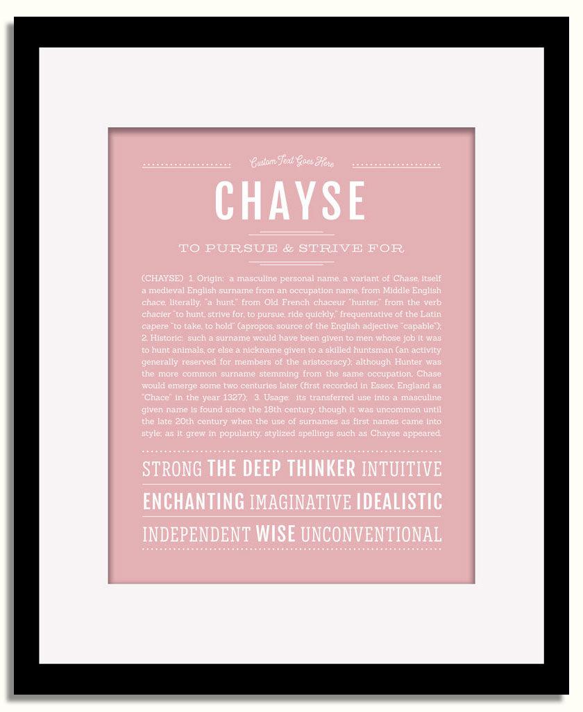 Frame Options | Dusty Rose | Black Frame, Matted