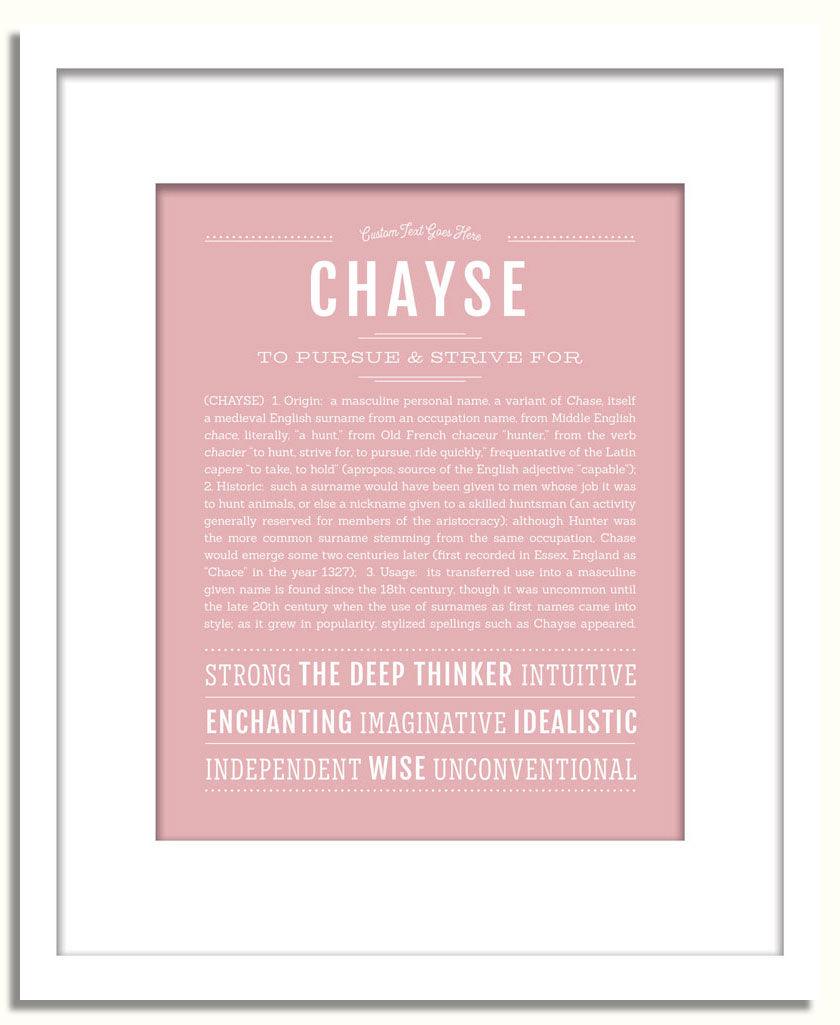 Frame Options | Dusty Rose | White Frame, Matted