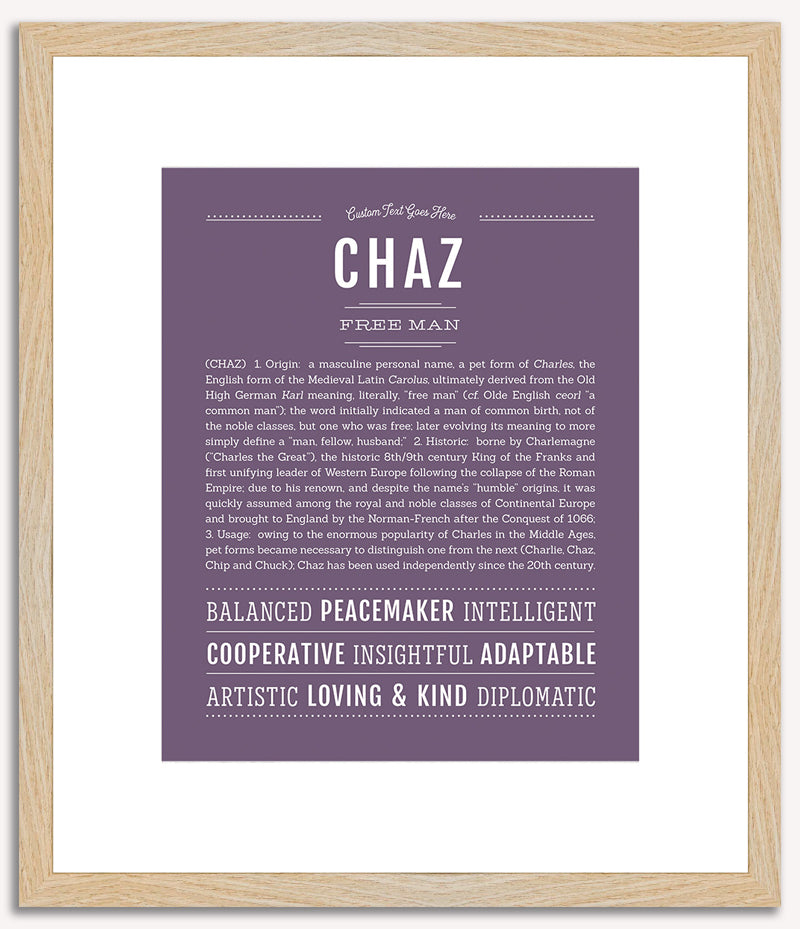 Chaz | Name Art Print