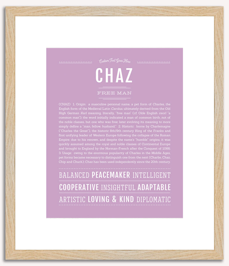 Chaz | Name Art Print