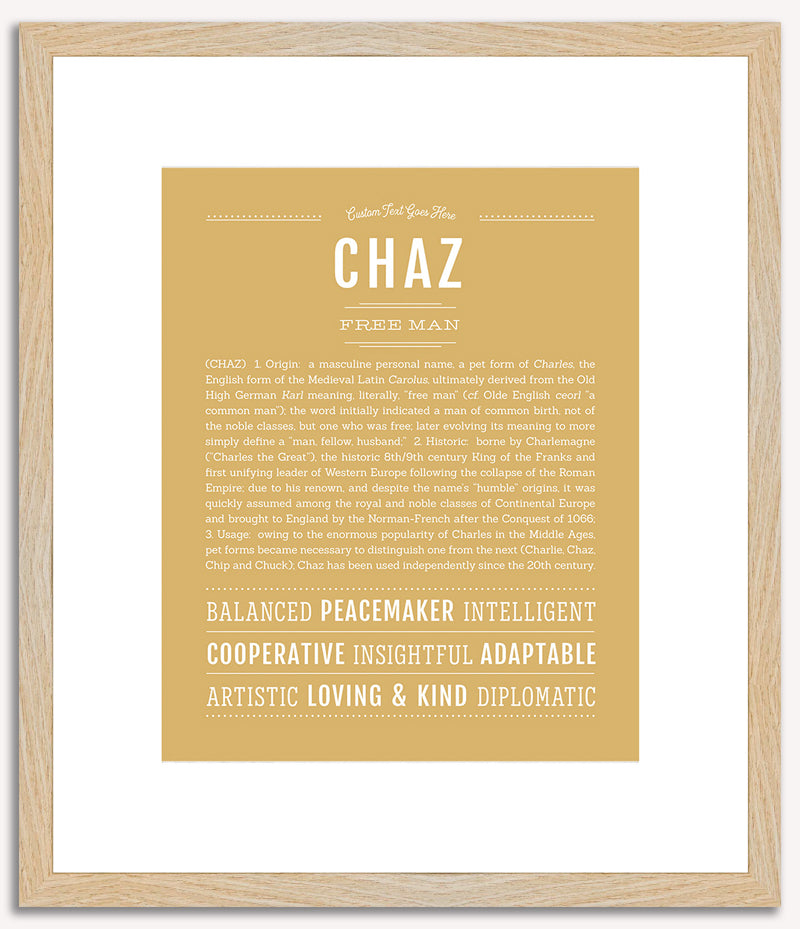 Chaz | Name Art Print