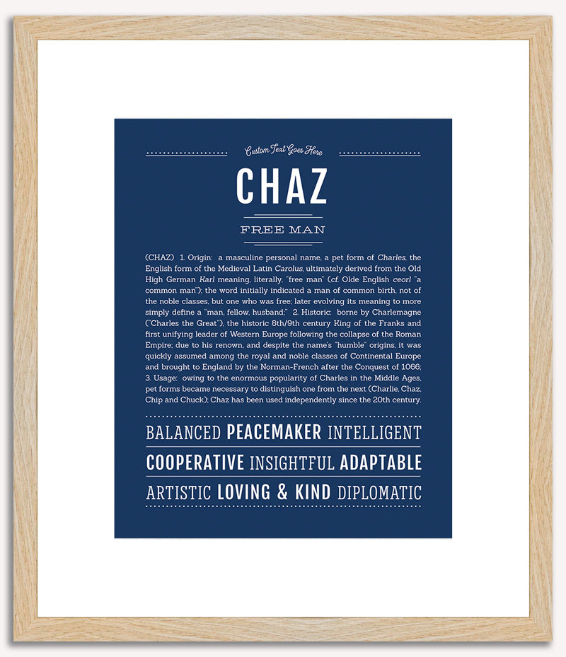 Chaz | Name Art Print