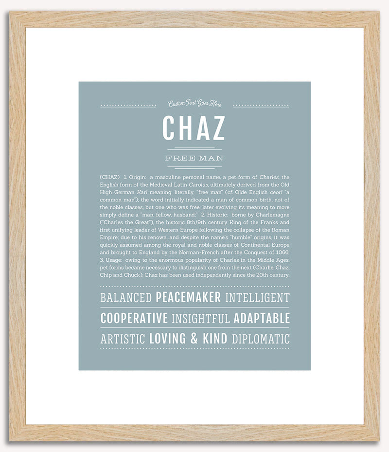 Chaz | Name Art Print