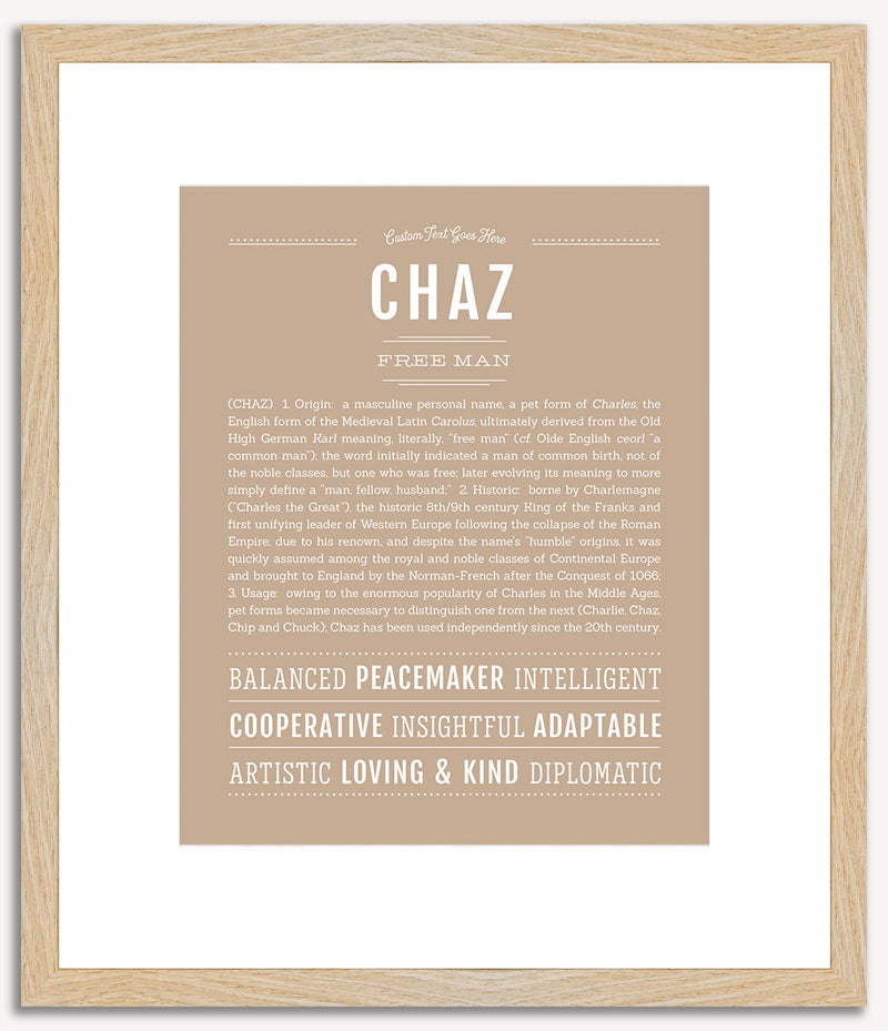 Chaz | Name Art Print