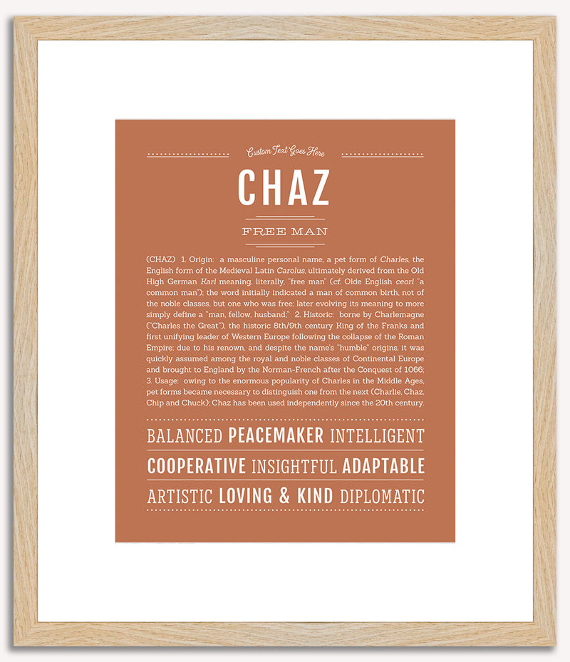 Chaz | Name Art Print