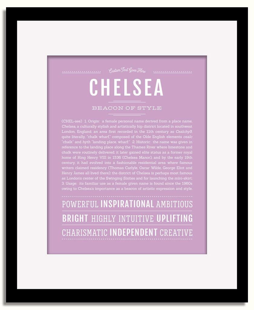 Frame Options | Lilac | Black Frame, Matted