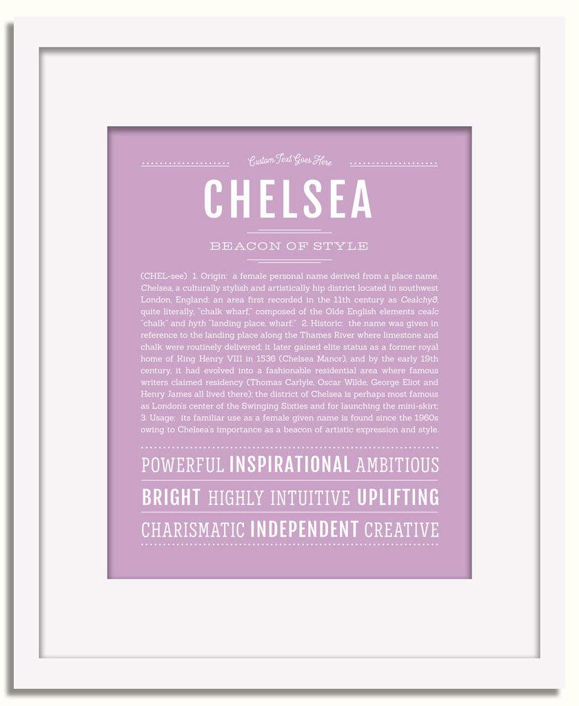 Frame Options | Lilac | White Frame, Matted