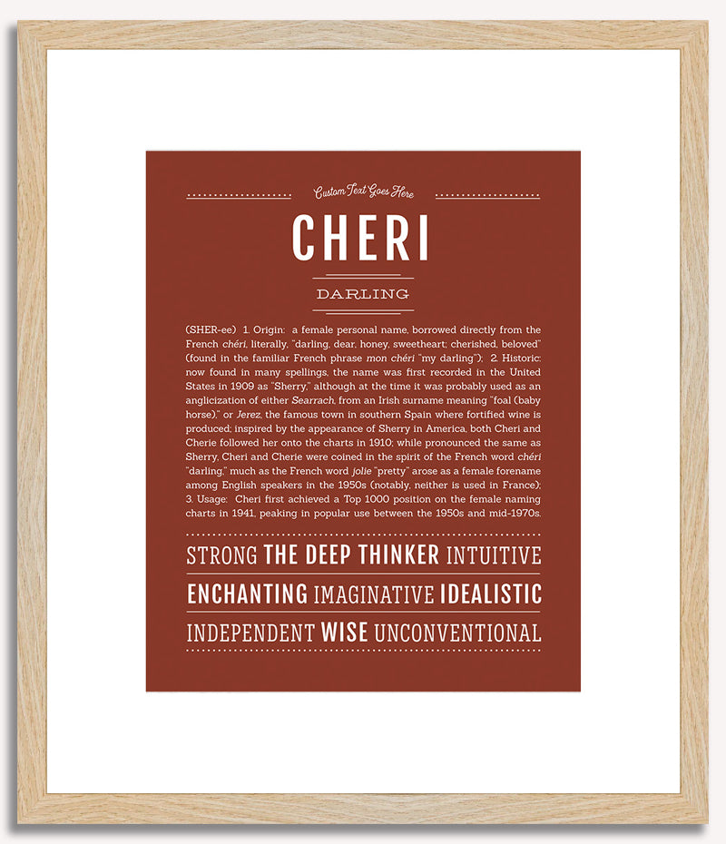 Cheri | Name Art Print