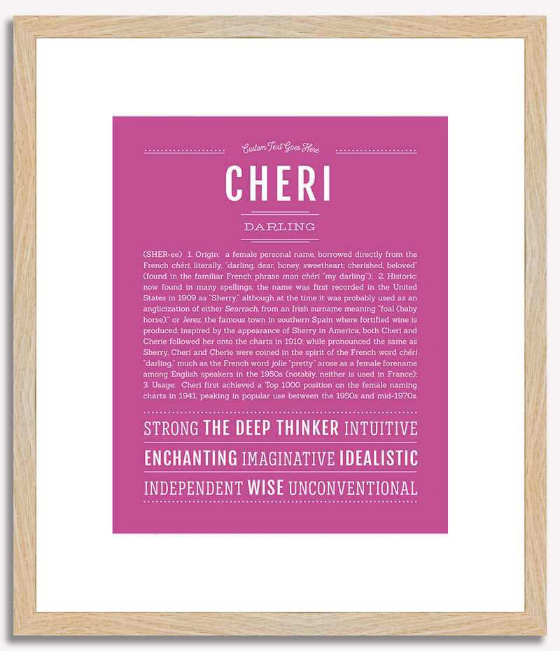 Cheri | Name Art Print