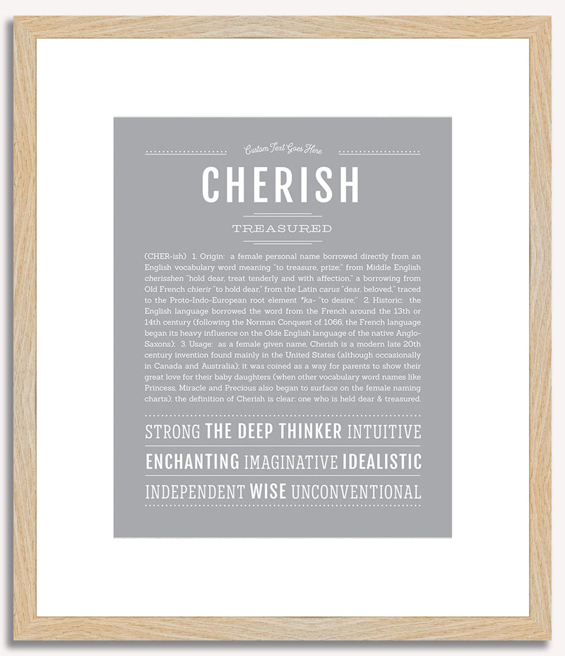 Cherish | Name Art Print