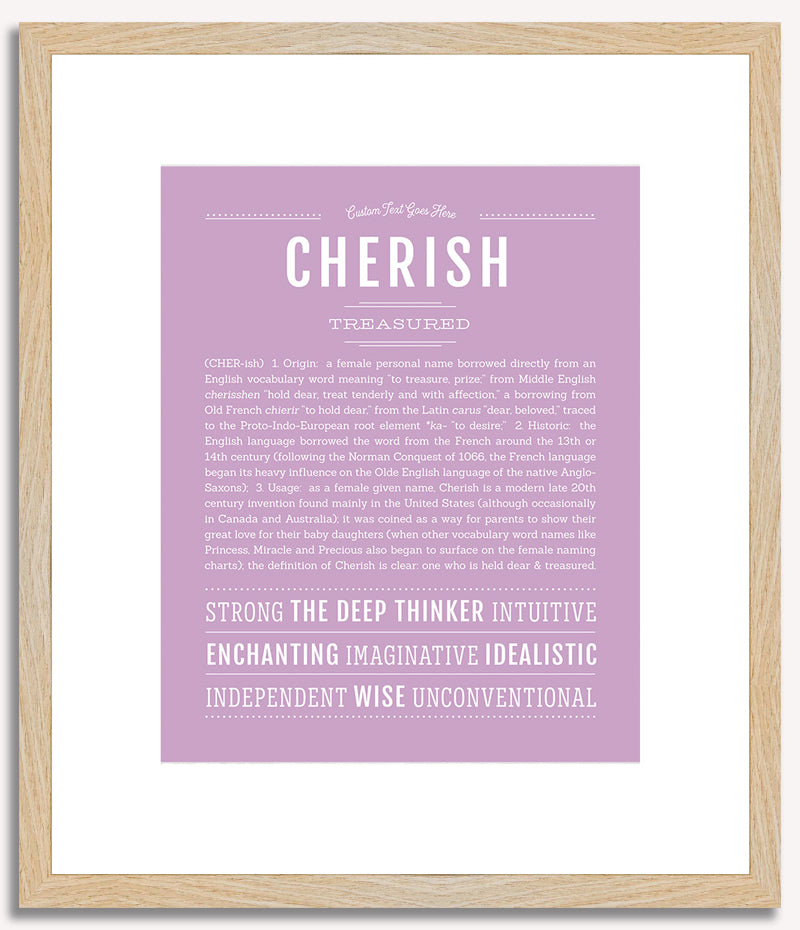 Cherish | Name Art Print