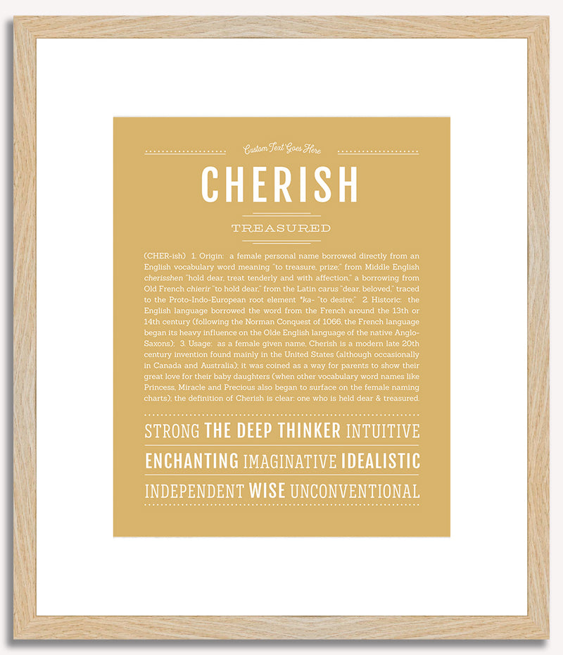 Cherish | Name Art Print