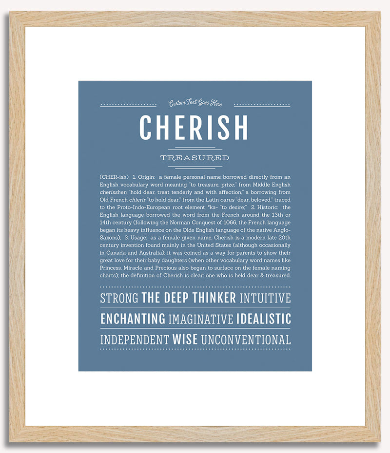 Cherish | Name Art Print