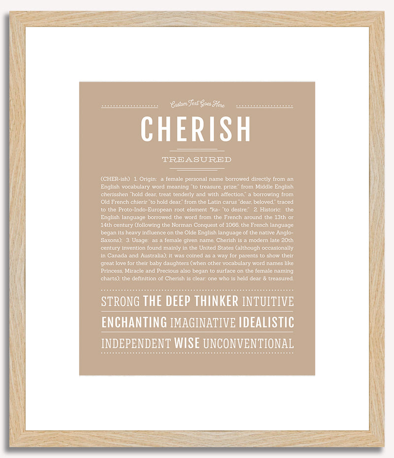 Cherish | Name Art Print