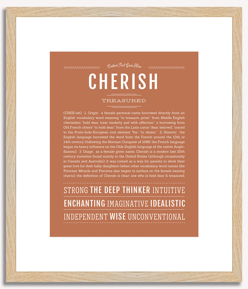 Cherish | Name Art Print