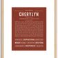 Cherylyn | Name Art Print