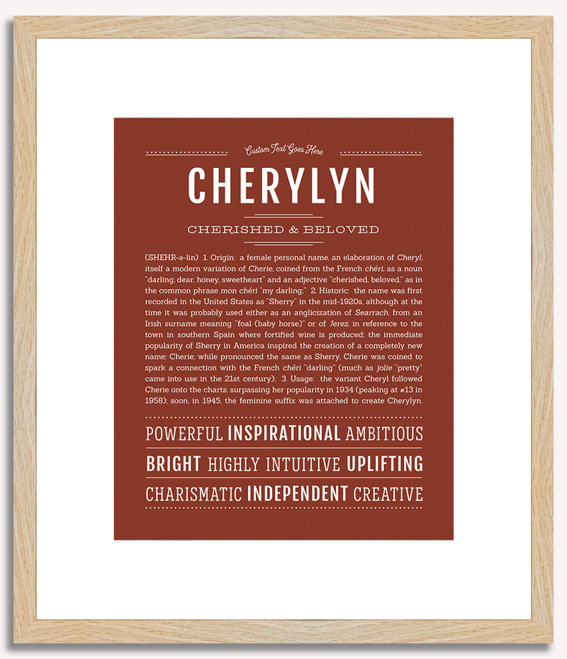 Cherylyn | Name Art Print