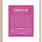 Cherylyn | Name Art Print