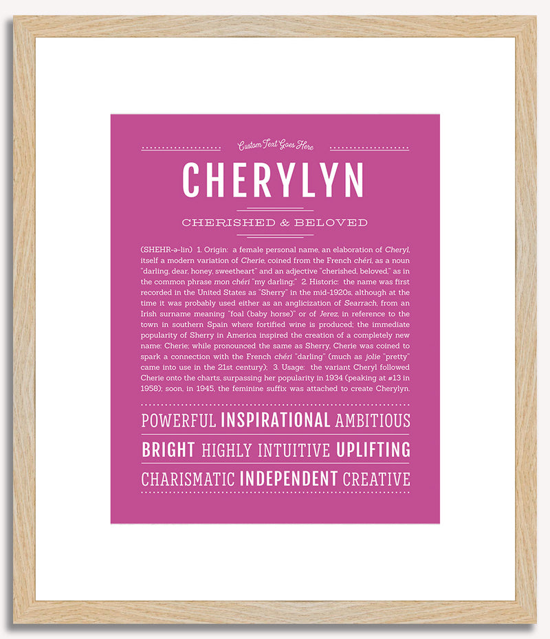 Cherylyn | Name Art Print