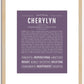 Cherylyn | Name Art Print