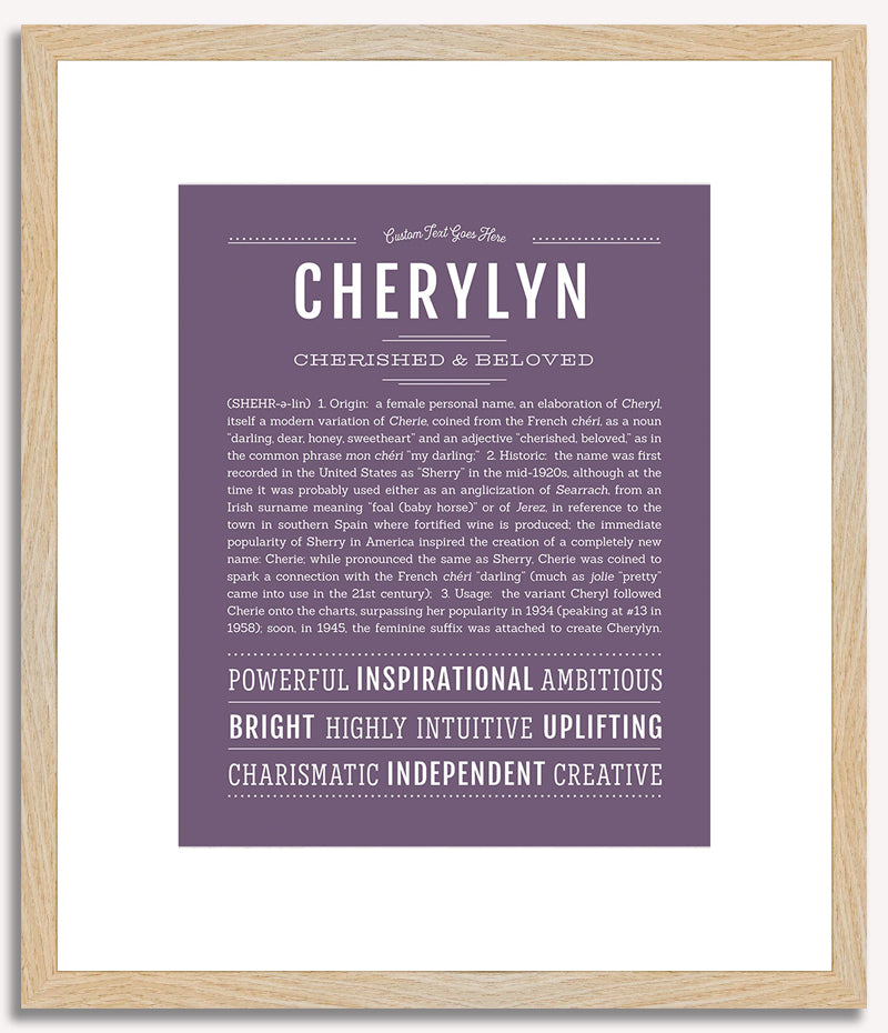 Cherylyn | Name Art Print