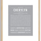 Cherylyn | Name Art Print