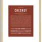 Chesney | Name Art Print